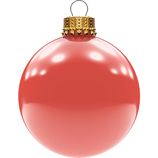 Boule de Noël moyenne 66 mm, couronne or, brillant, Image 1