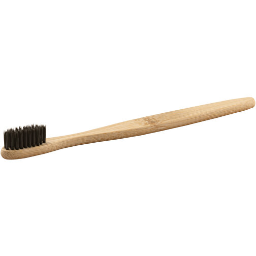 DELANY. Zahnbürste Mit Bambuskörper Und Nylon-Borstel , schwarz, Bambus und Nylon, 1,00cm (Höhe), Bild 1