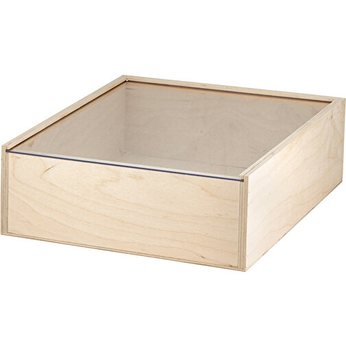 BOXIE CLEAR L. Holzschachtel L , naturhell, Holz, Acryl, , Bild 1
