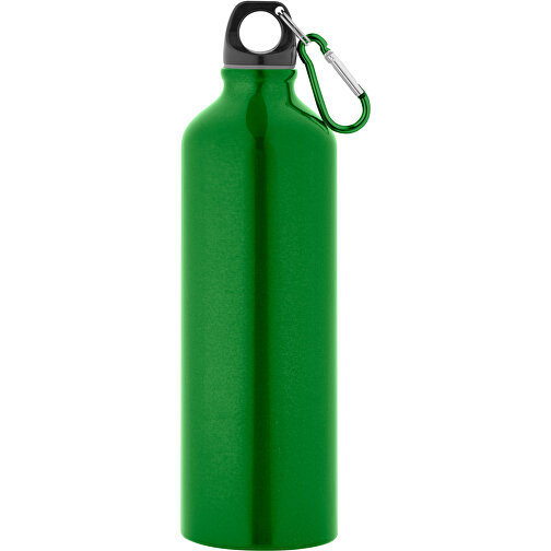 SIDEROT. Aluminium-Sportflasche Mit Karabiner 750 Ml , hellgrün, 1,00cm (Höhe), Bild 1