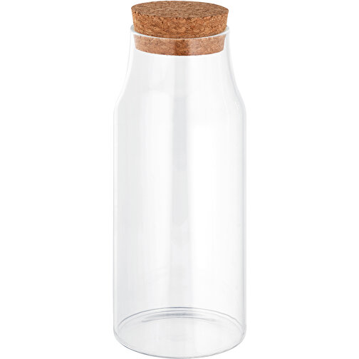 JASMIN 800. Glasflasche Mit Korkdeckel 800 ML , natur, Borosilikatglas PP. Bambus, 31,00cm (Höhe), Bild 1