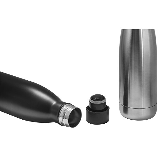 BUFFON. 500-ml-Thermosflasche Aus Rostfreiem Stahl , schwarz, Edelstahl, 334,00cm (Höhe), Bild 5