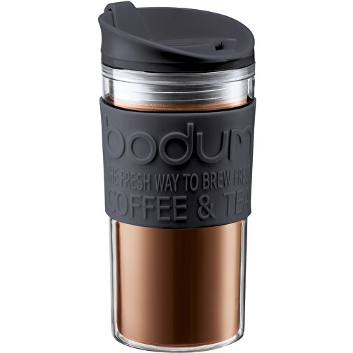 TRAVEL MUG 350. Reisebecher 350ml , schwarz, Kunststoff, , Bild 2