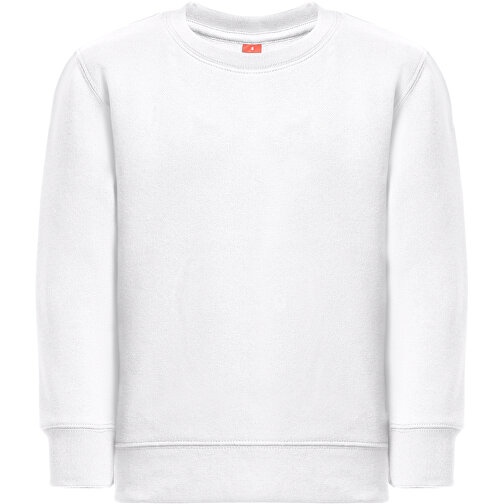 THC DELTA KIDS WH. Sweatshirt Für Kinder , weiß, Baumwolle. Recycelter Polyester, 4, 47,00cm x 1,00cm x 36,00cm (Länge x Höhe x Breite), Bild 1