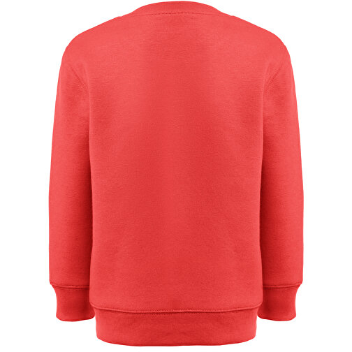 THC DELTA KIDS. Kindersweatshirt Aus Recycelter Baumwolle Und Polyester , rot, Baumwolle. Recycelter Polyester, 10, 57,00cm x 43,00cm (Länge x Breite), Bild 2