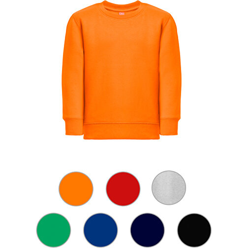 THC DELTA KIDS. Kindersweatshirt Aus Recycelter Baumwolle Und Polyester , rot, Baumwolle. Recycelter Polyester, 10, 57,00cm x 1,00cm x 43,00cm (Länge x Höhe x Breite), Bild 4