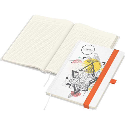 Carnet de notes Match-Book Creme Beseller Natura individuel A5, orange, Image 1