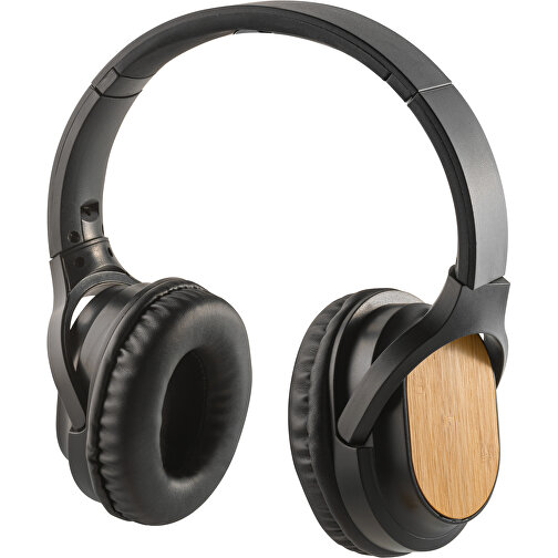 GOULD. Kabellose Kopfhörer Aus Bambus Und ABS Mit BT 5´0-Übertragung , schwarz, Bambus. ABS, 1,00cm (Höhe), Bild 1