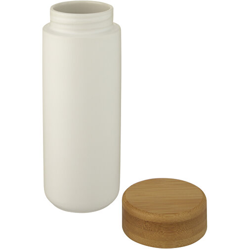 Vaso de cerámica de 300 ml con tapa de bambú 'Lumi', Imagen 6