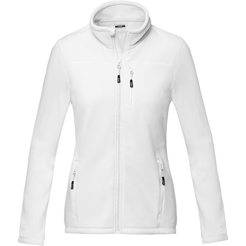 Amber GRS Recycelte Fleecejacke Für Damen , weiß, Microfleece 100% GRS zertifiziertes recyceltes Polyester, 174 g/m2, XS, , Bild 3