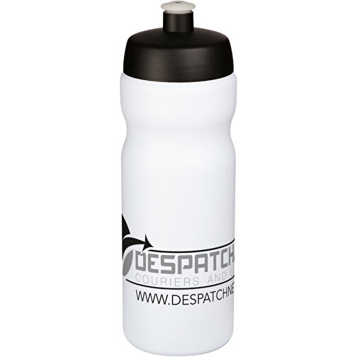 Baseline® Plus 650 Ml Sportflasche , schwarz / weiss, HDPE Kunststoff, PP Kunststoff, 22,30cm (Höhe), Bild 2