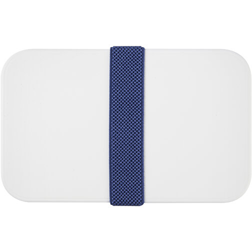 MIYO Doppel-Lunchbox , weiss / weiss / blau, PP Kunststoff, 18,00cm x 11,30cm x 11,00cm (Länge x Höhe x Breite), Bild 6