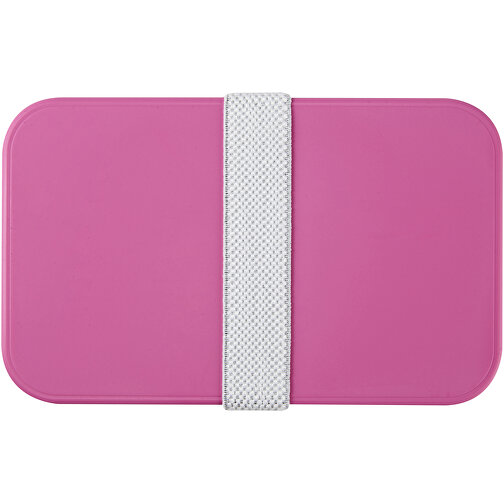 MIYO Doppel-Lunchbox , rosa / weiß / weiß, PP Kunststoff, 18,00cm x 11,30cm x 11,00cm (Länge x Höhe x Breite), Bild 6