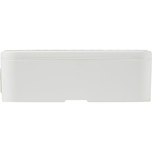 MIYO Lunchbox , weiß / kieselgrau, PP Kunststoff, 18,00cm x 6,00cm x 11,00cm (Länge x Höhe x Breite), Bild 3