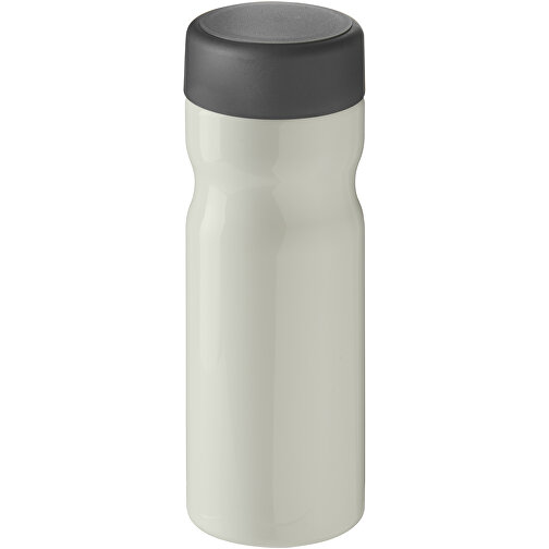 H2O Active® Eco Base 650 Ml Sportflasche Mit Drehdeckel , elfenbeinweiß / grau, PCR Kunststoff, PP Kunststoff, 20,60cm (Höhe), Bild 1