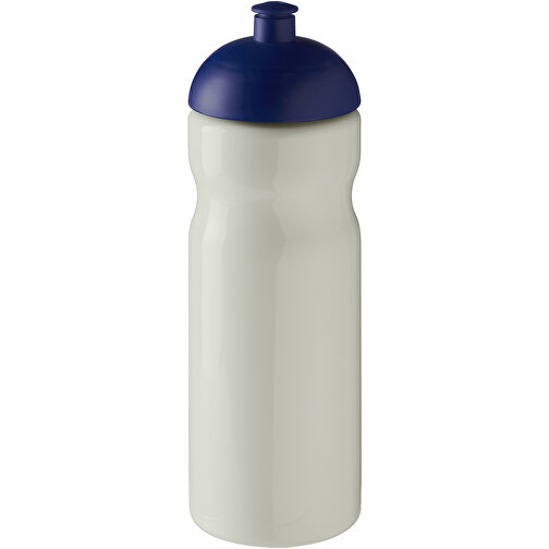 H2O Active® Eco Base 650 Ml Sportflasche Mit Stülpdeckel , elfenbeinweiß / blau, PCR Kunststoff, 90% PP Kunststoff, 10% TPE Kunststoff, 22,30cm (Höhe), Bild 1