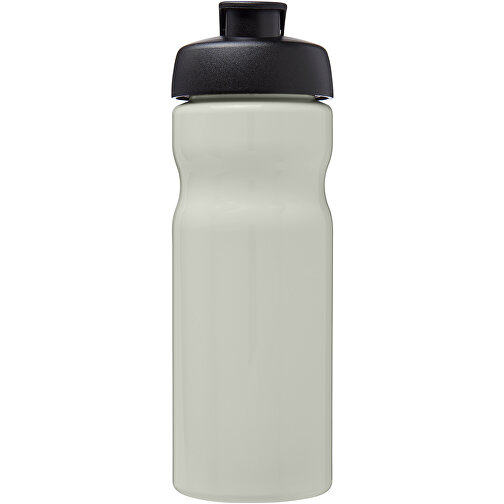 H2O Active® Eco Base 650 Ml Sportflasche Mit Klappdeckel , elfenbeinweiß / schwarz, PCR Kunststoff, PP Kunststoff, 22,10cm (Höhe), Bild 3