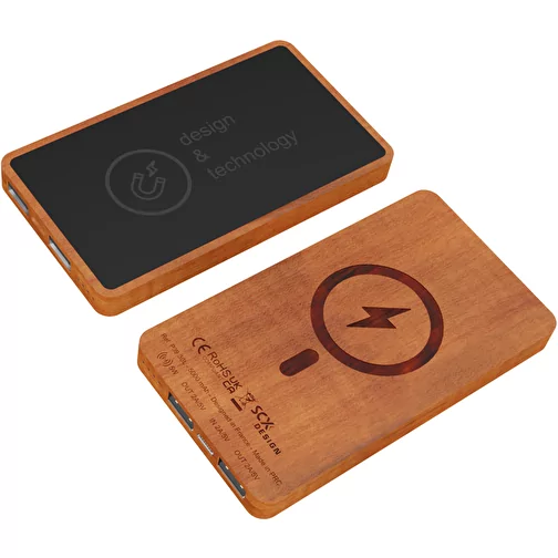 Podświetlany bezprzewodowy powerbank SCX.design P39 o pojemności 5000 mAh i mocy 5 W, Obraz 4