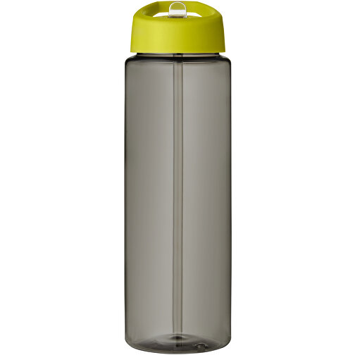 H2O Active® Eco Vibe 850 Ml Sportflasche Mit Ausgussdeckel , kohle / limone, PCR Kunststoff, 72% PP Kunststoff, 17% SAN Kunststoff, 11% PE Kunststoff, 24,20cm (Höhe), Bild 3