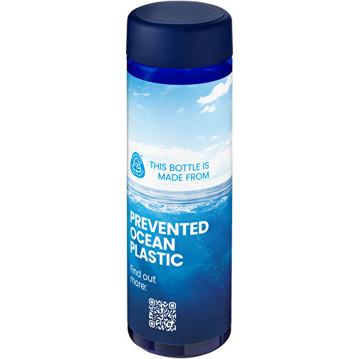 H2O Active® Eco Vibe 850 Ml Wasserflasche Mit Drehdeckel , blau / blau, PCR Kunststoff, PP Kunststoff, 22,90cm (Höhe), Bild 2