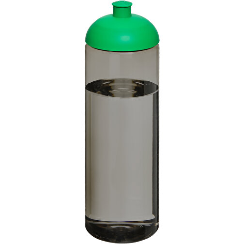 H2O Active® Eco Vibe 850 Ml Sportflasche Mit Stülpdeckel , kohle / grün, PCR Kunststoff, 90% PP Kunststoff, 10% TPE Kunststoff, 24,60cm (Höhe), Bild 1