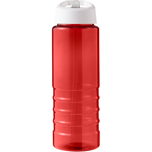 H2O Active® Eco Treble 750 Ml Sportflasche Mit Stülpdeckel , rot / weiß, PCR Kunststoff, 72% PP Kunststoff, 17% SAN Kunststoff, 11% PE Kunststoff, 22,80cm (Höhe), Bild 3