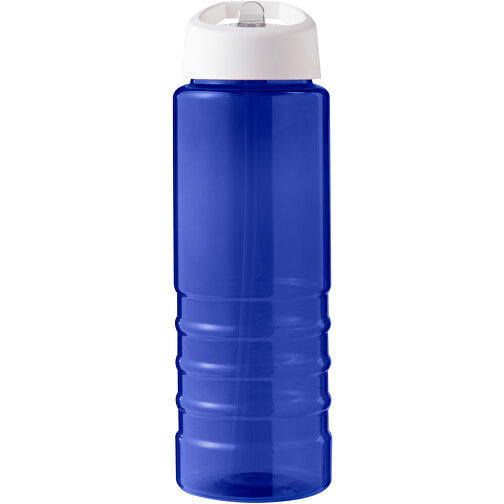 H2O Active® Eco Treble 750 Ml Sportflasche Mit Stülpdeckel , blau / weiss, PCR Kunststoff, 72% PP Kunststoff, 17% SAN Kunststoff, 11% PE Kunststoff, 22,80cm (Höhe), Bild 3