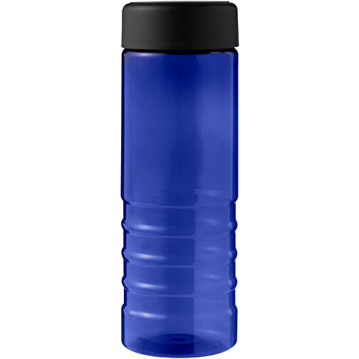 H2O Active® Eco Treble 750 Ml Sportflasche Mit Drehdeckel , blau / schwarz, PCR Kunststoff, PP Kunststoff, 21,60cm (Höhe), Bild 4