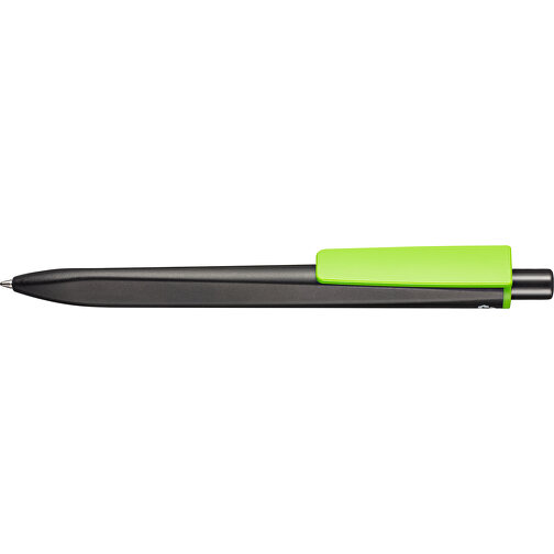 Kugelschreiber RIDGE SCHWARZ RECYCLED , Ritter-Pen, schwarz recycled/grün recycled, ABS-Kunststoff, 141,00cm (Länge), Bild 3
