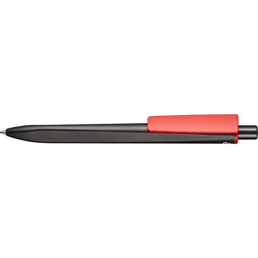 Kugelschreiber RIDGE SCHWARZ RECYCLED , Ritter-Pen, schwarz recycled/rot recycled, ABS-Kunststoff, 141,00cm (Länge), Bild 3