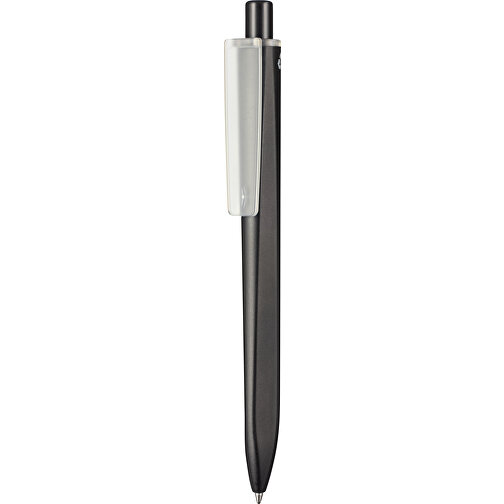 Kugelschreiber RIDGE SCHWARZ RECYCLED , Ritter-Pen, schwarz recycled/transparent recycled, ABS-Kunststoff, 141,00cm (Länge), Bild 1