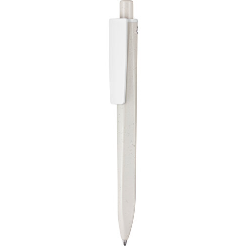 Kugelschreiber RIDGE GRAU RECYCLED , Ritter-Pen, grau recycled/weiss recycled, ABS-Kunststoff, 141,00cm (Länge), Bild 1