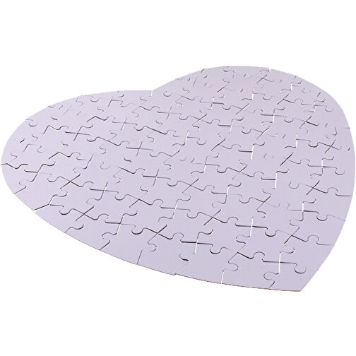 Puzzle en forme de coeur blanc à étiqueter, 80 pièces, Image 4