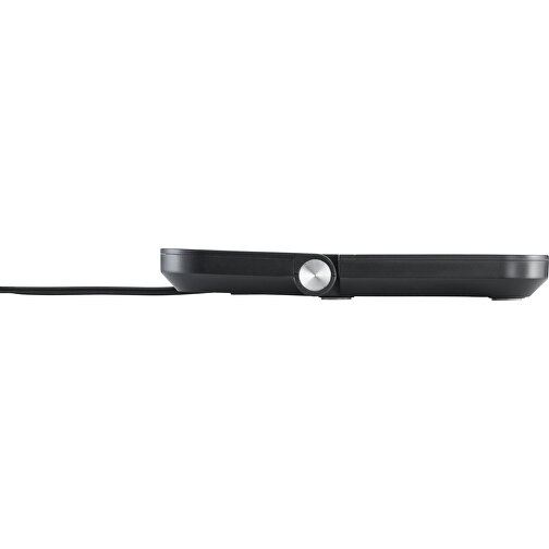 Fast Wireless Charger Mit Wecker REEVES-BOXBURN , Reeves, schwarz, Kunststoff, 14,00cm x 1,55cm x 14,00cm (Länge x Höhe x Breite), Bild 4