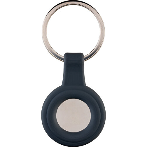 Schlüsselanhänger RE98-PORTOLA , Re98, dunkelgrau / silber, Metall, Silikon, 5,30cm x 0,80cm x 3,60cm (Länge x Höhe x Breite), Bild 3