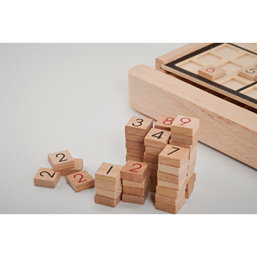 Sudoku , holzfarben, Holz, 22,50cm x 3,10cm x 23,50cm (Länge x Höhe x Breite), Bild 9