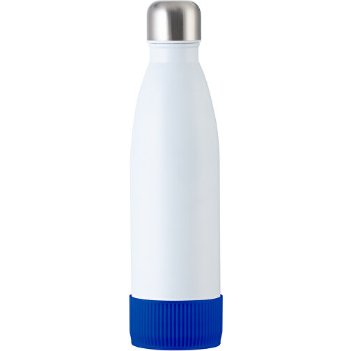 Thermoflasche RETUMBLER MyTOULON , Retumbler, weiß / blau, Edelstahl, Kunststoff, Silikon, 4,30cm x 26,00cm x 7,00cm (Länge x Höhe x Breite), Bild 1