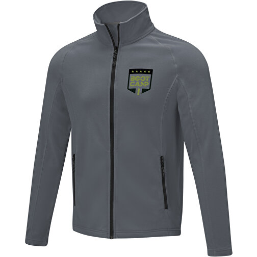 Zelus Fleecejacke Für Herren , storm grey, Microfleece 100% Polyester, 140 g/m2, M, , Bild 2