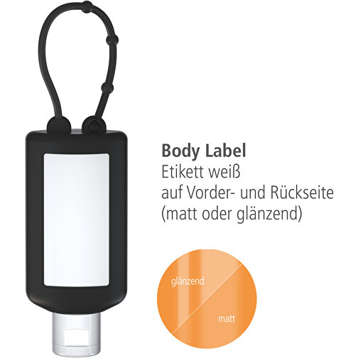 Lait solaire sensible FPS 50, Bumper de 50 ml (noir) Body Label, Image 4