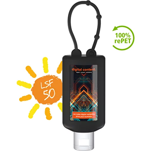 Lait solaire sensible FPS 50, Bumper de 50 ml (noir) Body Label, Image 3