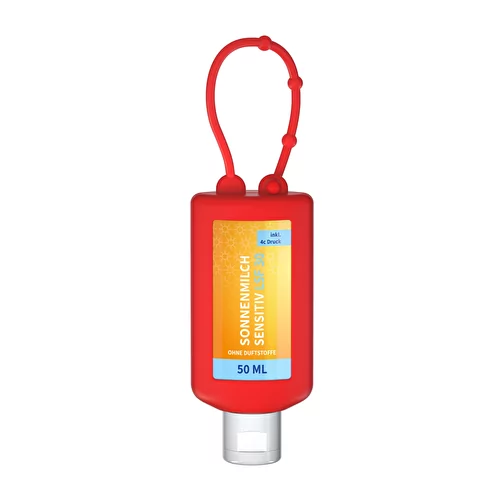 Lait solaire sensible FPS 30, Bumper de 50 ml (rouge), Body Label, Image 1