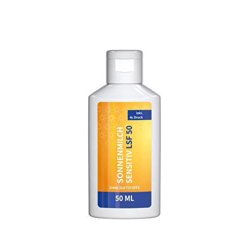 Lait solaire sensible FPS 50, 50 ml, Body Label, Image 1