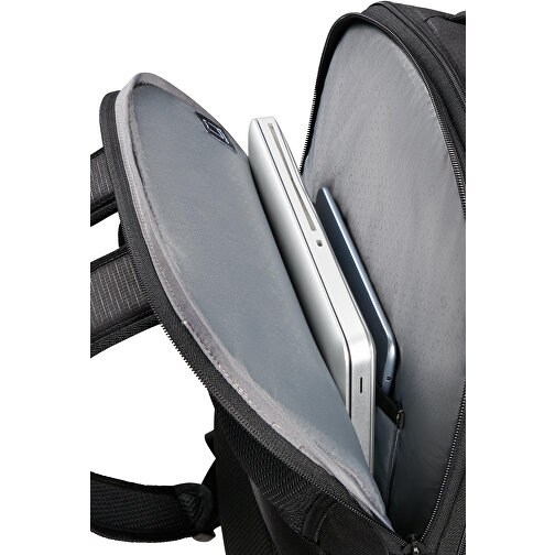 Samsonite-Roader-Laptop Backpack L EXP , Samsonite, deep black, 100% RECYCLED PET POLYESTER, 46,00cm x 22,00cm x 35,00cm (Länge x Höhe x Breite), Bild 5