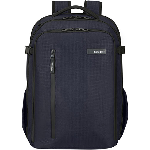 Samsonite-Roader-Laptop Backpack L EXP , Samsonite, dark blue, 100% RECYCLED PET POLYESTER, 46,00cm x 22,00cm x 35,00cm (Länge x Höhe x Breite), Bild 2