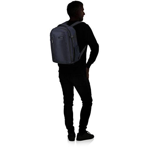 Samsonite-Roader-Laptop Backpack M , Samsonite, dark blue, 100% RECYCLED PET POLYESTER, 44,00cm x 23,00cm x 33,00cm (Länge x Höhe x Breite), Bild 7