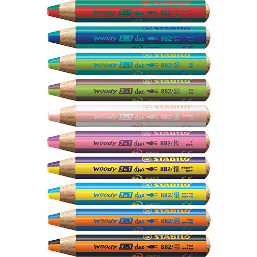 STABILO woody duo coloured pencil zestaw 2 szt, Obraz 2