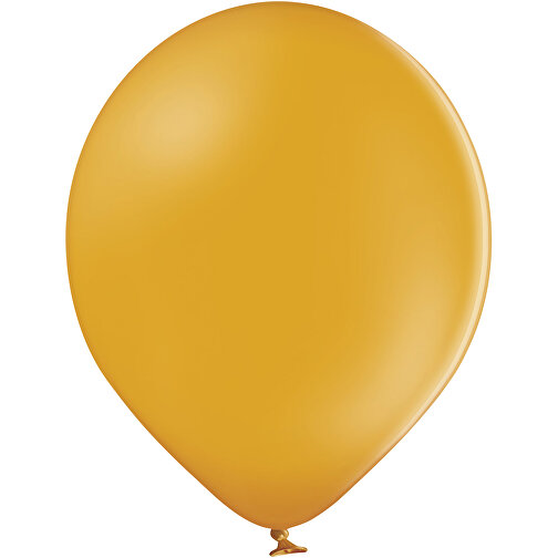 4C-Luftballons Mit TopQualityPrint , honiggelb, Naturkautschuk, , Bild 1