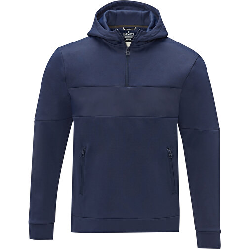 Sayan Kapuzenpullover Mit Halbem Reißverschluss Für Herren , navy, Strick 85% Polyester, 15% Sorona®, 350 g/m2, Contrast fabric, 280T ripstop  100% Nylon, 72 g/m2, M, , Bild 3