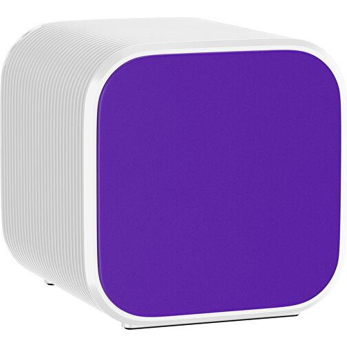 Bluetooth-Lautsprecher Double-Sound , violet / weiß, ABS Kunststoff, 6,00cm x 6,00cm x 6,00cm (Länge x Höhe x Breite), Bild 1
