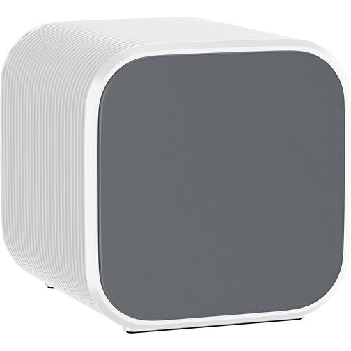 Bluetooth-Lautsprecher Double-Sound , dunkelgrau / weiß, ABS Kunststoff, 6,00cm x 6,00cm x 6,00cm (Länge x Höhe x Breite), Bild 1